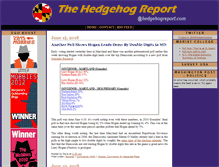 Tablet Screenshot of hedgehogreport.com